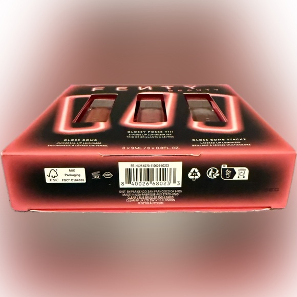 ✨HP✨💋FENTY BEAUTY💋Glossy Posse VIII 3pc Lip Luminizer Set Limited Edition/NIB - Picture 9 of 9